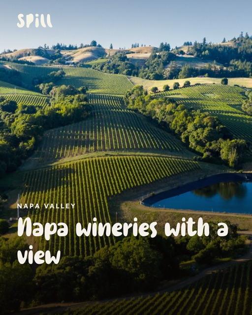 Napa wineries with a view